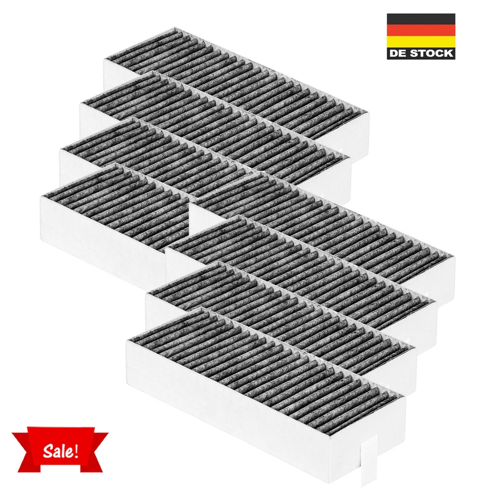 MARKENLOS 8x Aktivkohlefilter für Siemens Bosch Neff 17004805 17004796 Dunstabzugshaube