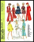 McCall's 2123 Pattern BARBIE Doll Gina Babs Tammy