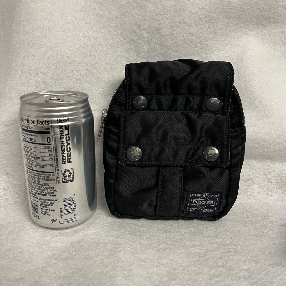 PORTER x BEAMS Black Tanker Mini Waist Pouch Bag with Belt PORTER x BEAMS Black Tanker Mini Waist Pouch Bag with Belt