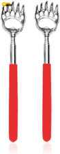 2PCS Back Scratchers, Bear Claw Shaped Extendable Metal Retractable Telescopic H