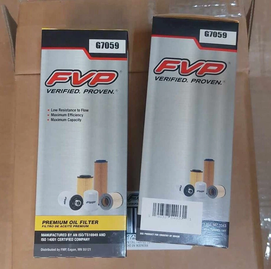 (Paquete de 2) Filtro de aceite de motor FVP G7059 Premium - Baja resistencia al flujo Foto 3 de 3
