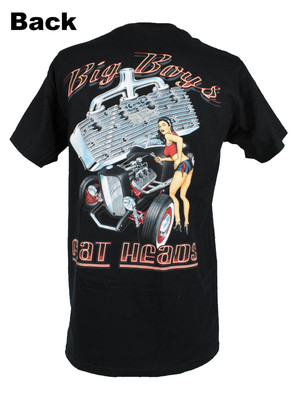 Zombie Hot Rod Custom Pin Up Big Boys Flat Heat V8 Muscle US Car T- Shirt NEW