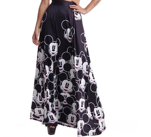 mickey mouse maxi skirt