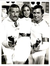 LG70 1980 Original NBC-TV Photo BUSTER CRABBE ERIN GRAY GIL GERARD BUCK ROGERS