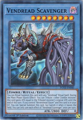 Vendread Scavenger NM (#1) POTE 1st Power of the Elements Yugioh