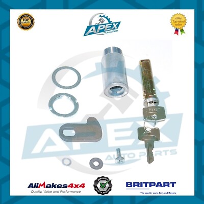 DOOR LOCK BARREL KIT C/W 2 KEYS FOR LAND ROVER SERIES 2 / 2A /3 - PART ...