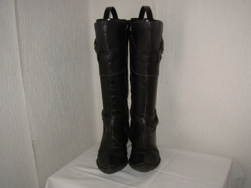 KHRIO Bottes Cuir noir P.36 - Photo 3/4