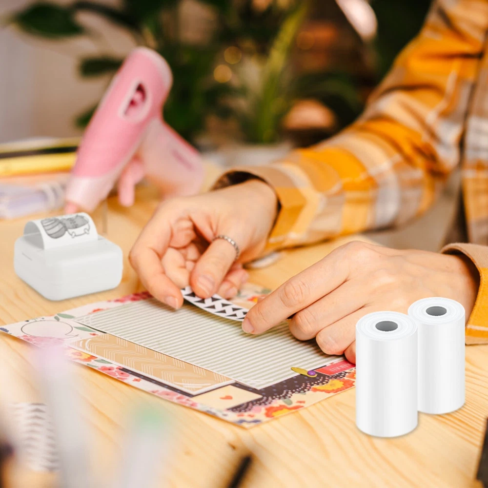 Portable Wireless Thermal Printer for Photo Printing Inkless Pocket Printer with Paper Portable Wireless Thermal Printer for Photo Printing Inkless Pocket Printer with Paper