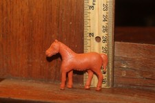 Vintage ca. 1950's Plastic Horse Brown RUBBER Japan