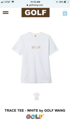 Golf Wang Trace Tee White Logo Size Extra Large | eBay