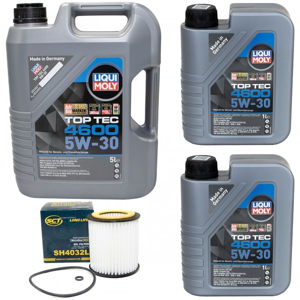 MotoröL Set Top Tec 4600 5W-30 Liqui Moly 7 Liter + ÖLfilter FüR BMW 1Er 3Er 5Er-image