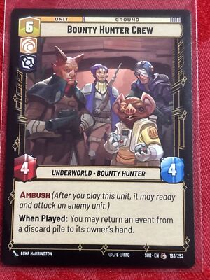 Star Wars Unlimited: Spark of Rebellion - Bounty Hunter Crew - 183