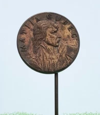 Matija Gubec - Croatian peasant revolt Croatia vintage pin badge KASUN 1960s !