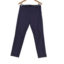 Mango Pants Womens US 8 Aus 12 Navy Dress Tapered Suit Zip Pockets Work 129153