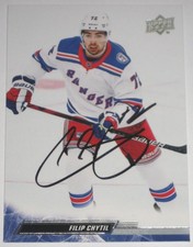 FILIP CHYTIL SIGNED 22-23 UPPER DECK NEW YORK RANGERS CARD AUTOGRAPH AUTO!!