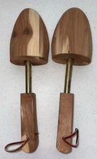 Rochester Shoe Tree Co Size Large Wooden Cedar Shoe Tree Pair Vintage