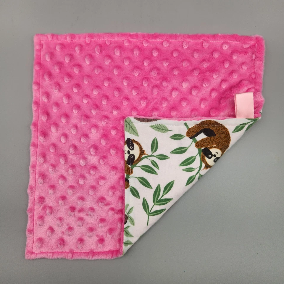 Lote de 8 - Manta de seguridad Lovey hecha a mano para bebé o niño pequeño Foto 4 de 4