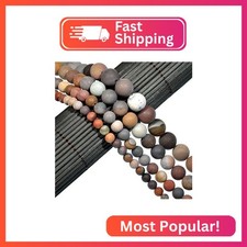AD Beads Beautiful Natural Matte Gemstone Round Spacer Loose Beads 4-12mm 6mm,