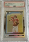 2024 Panini Optic - Rated Rookie Jayden Daniels #248 Holo Prizm (RC) - PSA 8