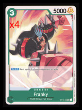 Franky Playset - OP13-033 x4 - Carrying On His Will - One Piece TCG - English NM