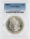 1880-S Morgan Silver Dollar PCGS MS63 S$1 San Francisco Minted No Reserve