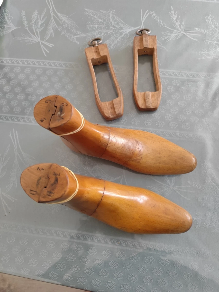 PAIRE DE FORME A Chaussure En Bois Cordonnier Embauchoirs Perfecta EUR 40,00 - PicClick FR
