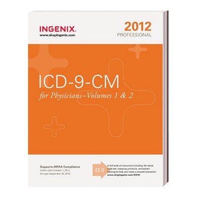 ICD-9-CM: PROFESSIONAL FOR PHYSICIANS 2012, VOLUMES 1 & 2 By Ingenix EXCELLENT