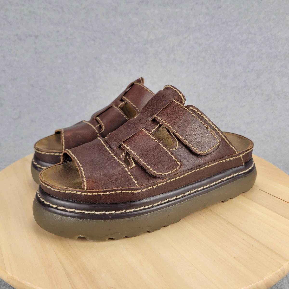 Dansko Brown Leather Fisherman Sandals Men EU44 US11 Buckle Arch Support Comfort Amazon.com | FIEEIF Men main image 3