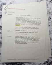 Smith Marketing Communications. INC. Teddy Ruxpin "Be Safe" Campaign Documents.