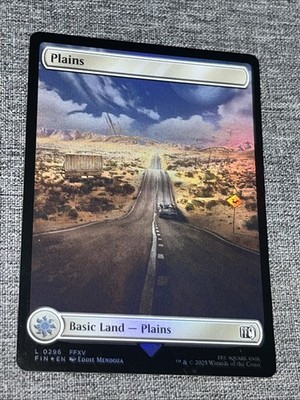 Magic The Gathering Trading Card Game MTG TCG Final Fantasy Plains 0296 Foil NM