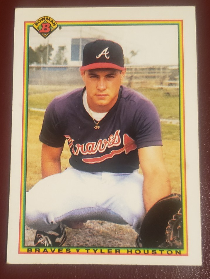 1990 Bowman #14 Tyler Houston C Atlanta Braves  -Rookie