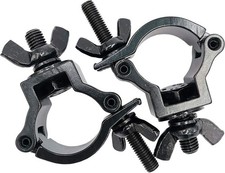 2pcs DJ Lighting Clamps 1-1/4 to 1-3/8 fits 32-35mm OD Pipe Heavy Duty 165lbs