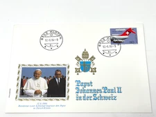 1984 - 'Switzerland', ' Pope John Paul II visit to Switzerland' I. FDC (#95)