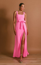 Show Me Your Mumu Pink Paris Gown Dress M Maxi Slit Bridesmaid Formal Event NWT