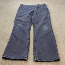 Ariat FR M4 Low Rise Boot Cut Westex Work Pants Navy Mens 36x30 Distressed