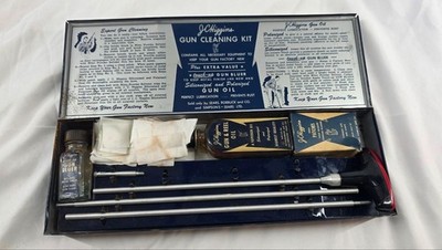 *Vintage* J.C. Higgins No. 714 Gun Cleaning Kit Sears Complete w/ Oil & Bluer