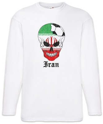 Iran Football Comet Langarm T-Shirt Persien Iranisch Iranische Fahne Iranian