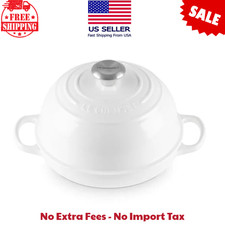 BRAND NEW Le Creuset Signature Bread Oven Enameled Cast Iron | White