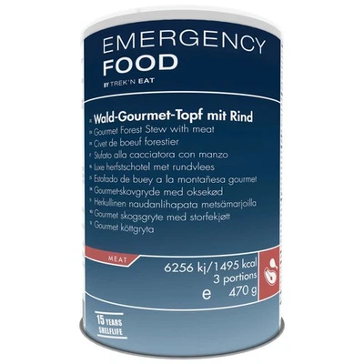 Emergency Food Wald-Gourmet-Topf mit Rind 470g Prepper Notvorrat Langzeitnahrung