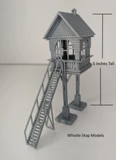 Whistle Stop Models HO7704 HO Crossing Tower, Resin 3D Printed