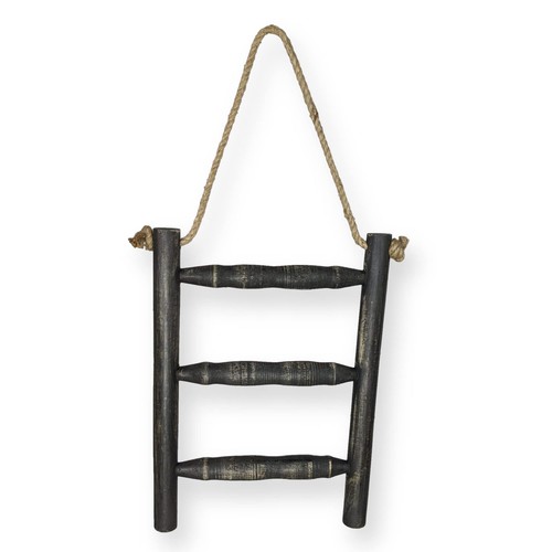 Farmhouse World Ladder Hand Towel Rack (Wall, Black) - Picture 1 of 4