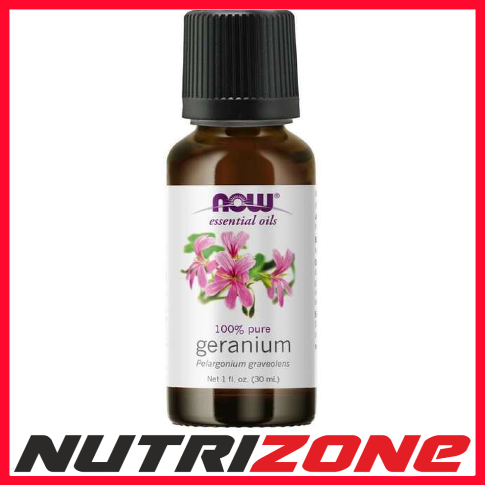 NOW Foods Essential Oil, Geranium Oil - 30 ml