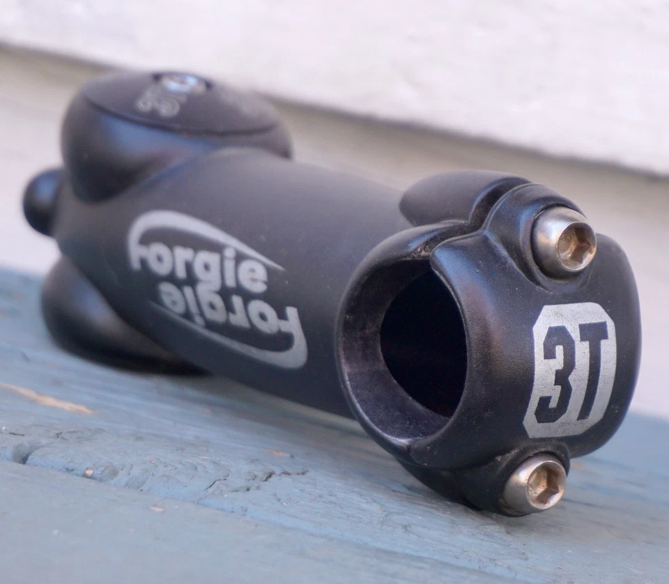 3T Forgie Stem Threadless Race Bike 100mm 1 1/8 25.4 3TTT Black 10 Degree TopCap - Image 3 of 4