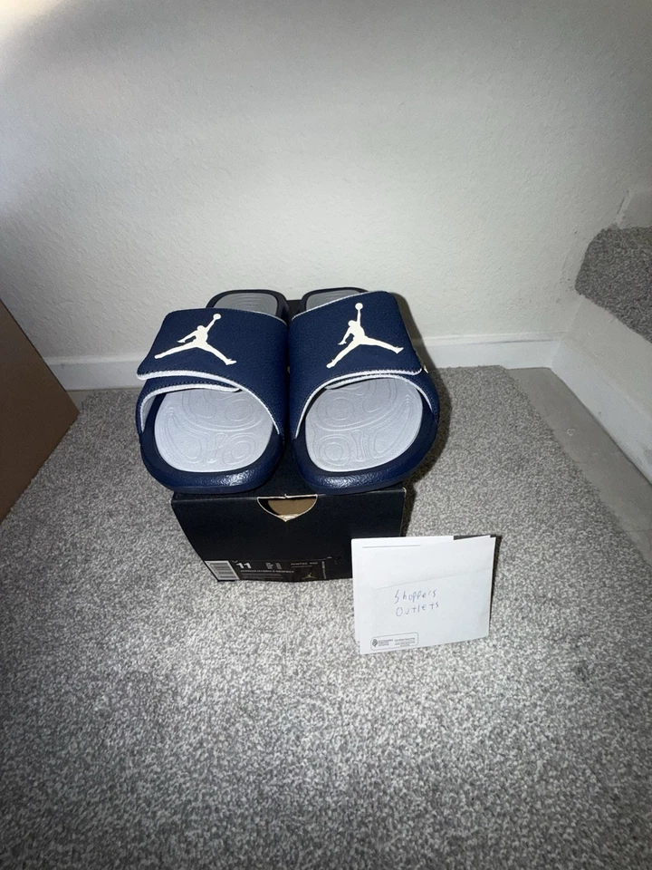 Jordan Hydro 6 Re2pect Slides Derek Jeter DS NUEVO EN CAJA EE. UU. Para hombres Talla 11 OBO Foto 3 de 4