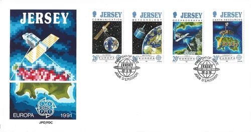 1991 Jersey Europa. Europe in Space First Day Cover