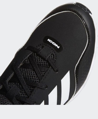 Adidas Icon 7 Mid Baseball Cleats Kids sizes Black White Ironskin S23704 NWT - Picture 7 of 7
