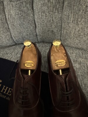 Herring Shoes 1966 Cap-Toe Oxford Burgundy 7.5 UK Men display picture 3