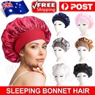 Sleeping Bonnet Hair Wrap Silk Satin Cap Women Elastic Night Soft Hat Headwear