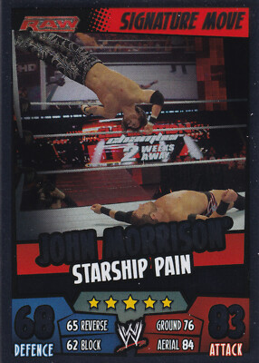 2011 Topps WWE Signature Move John Morrison Foil Slam Attax Rumble NM