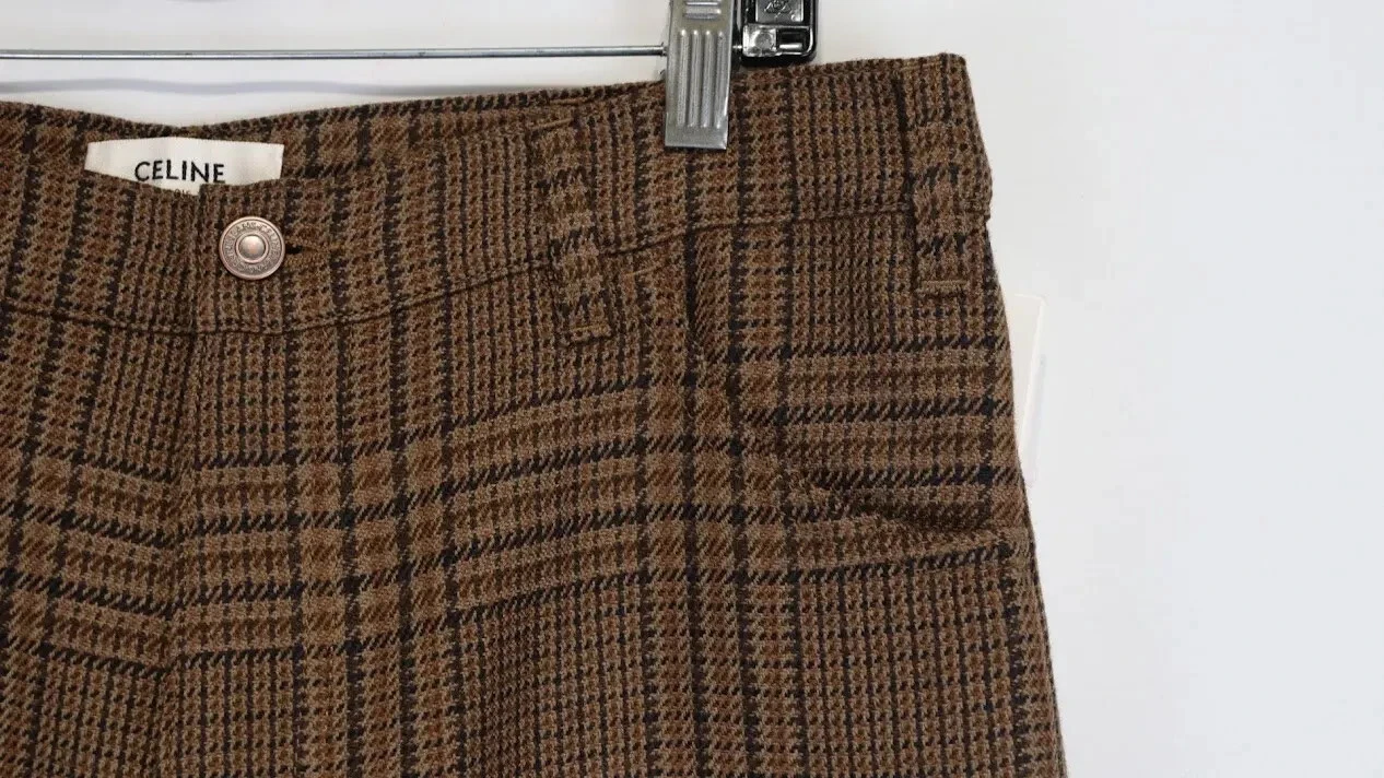 Pantalone Celine marrone nuovo con etichetta 31